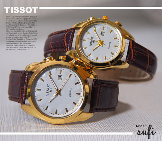 ست ساعت مچی TISSOT مدل Sufi(صفحه سفید)