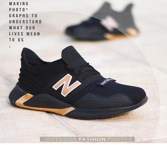 کفش مردانه NewBalance مدل WinSon (مشکی.طلایی)