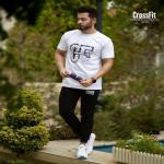 تیشرت شلوار مردانه مدل Crossfit (سفید)